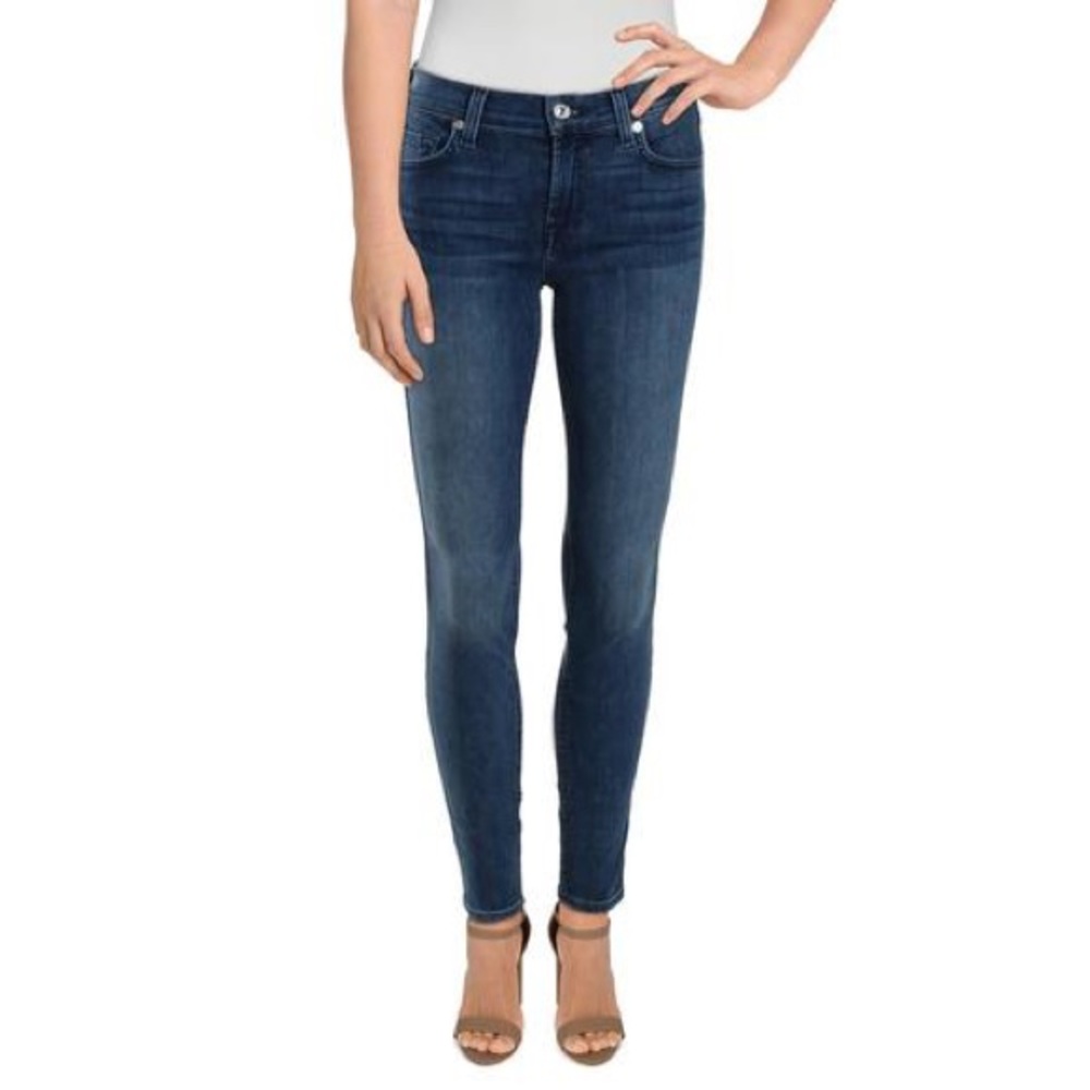 Gwenevere 7 For All Mankind DarkWash Skinny Jeans
